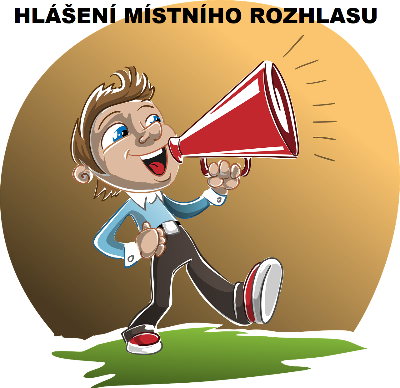 Odkaz na hlášení místního rozhlasu