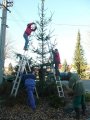 příprava na rozsvícení vánočního stromečku 