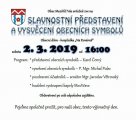 2019 - Slavnostní představení a vysvěcení obecních symbolů